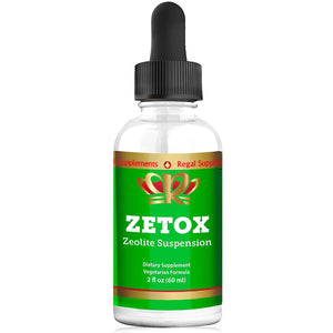 Zetox - Zeolite Suspension (2 fl oz) - Safe, Effective & Easy Daily Detox - Limited Time 35% Off Sale