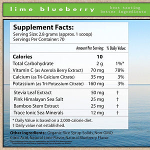 Superieur Electrolytes - Lime Blueberry Flavor (Canister)