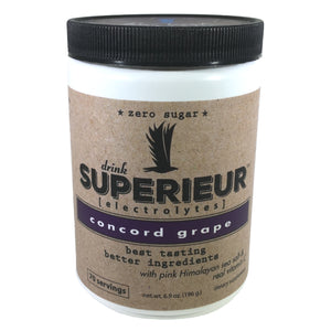 Superieur Electrolytes - Fresh Concord Grape Flavor (Canister)