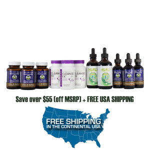 Total Body Detox & Cleanse Program - 90 Day Collection (Tincture) +FREE SHIPPING